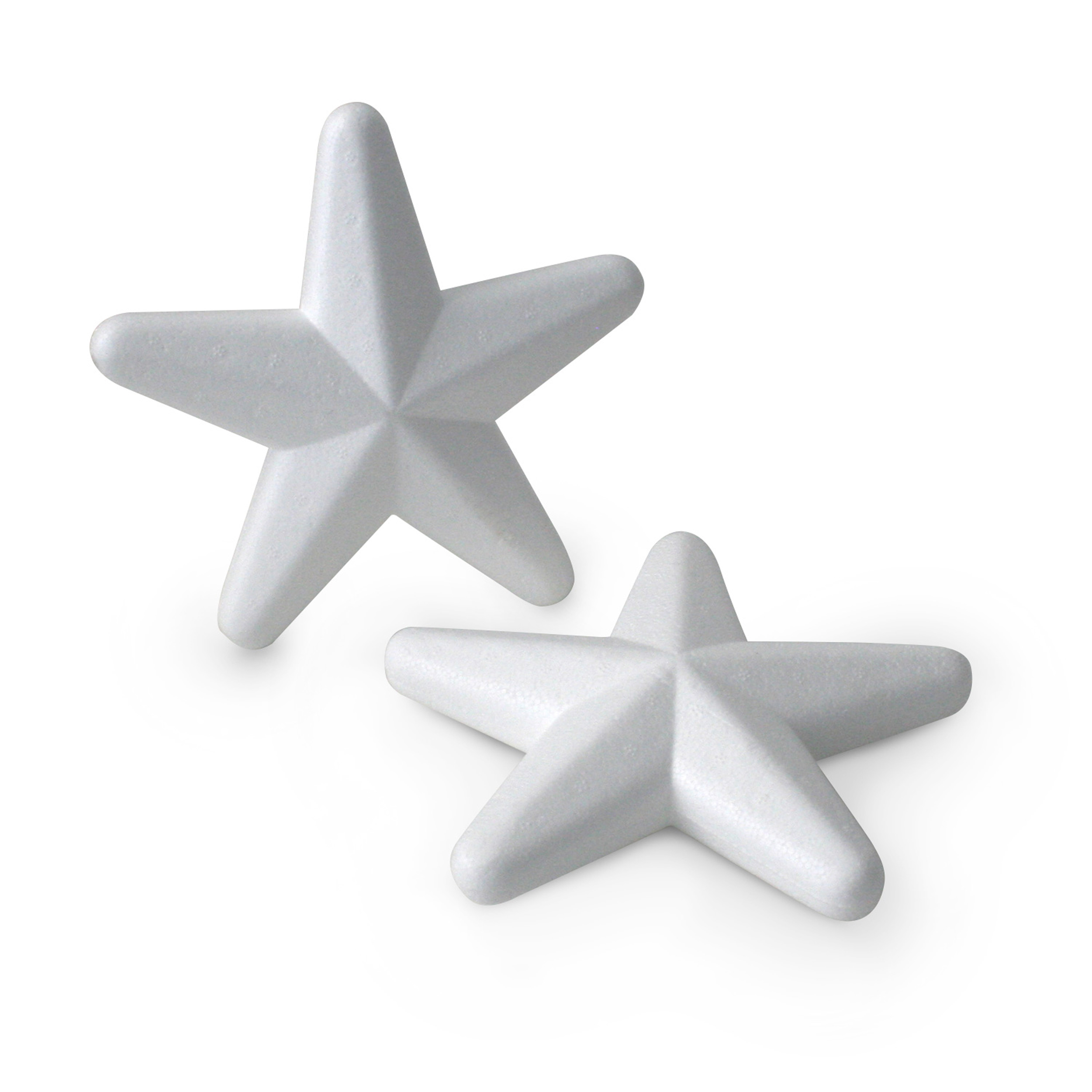 Decosa Styroporstern, weiß, Ø 16 cm, Set besteht aus 2 Sternen