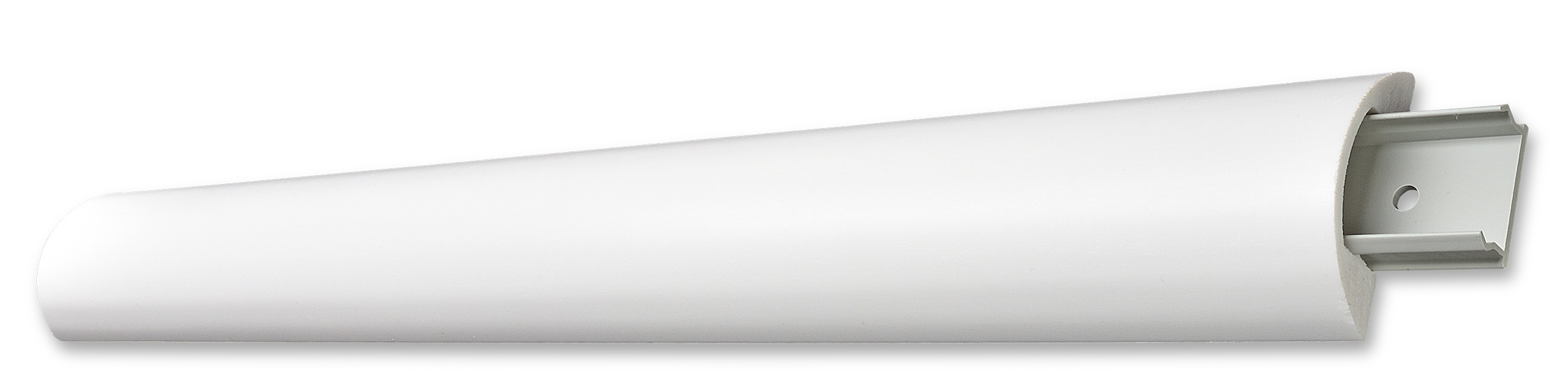 Decosa Klipsprofil Thea inkl. 3 Klipse, weiß, 23 x 65 mm, Länge: 1,2 m