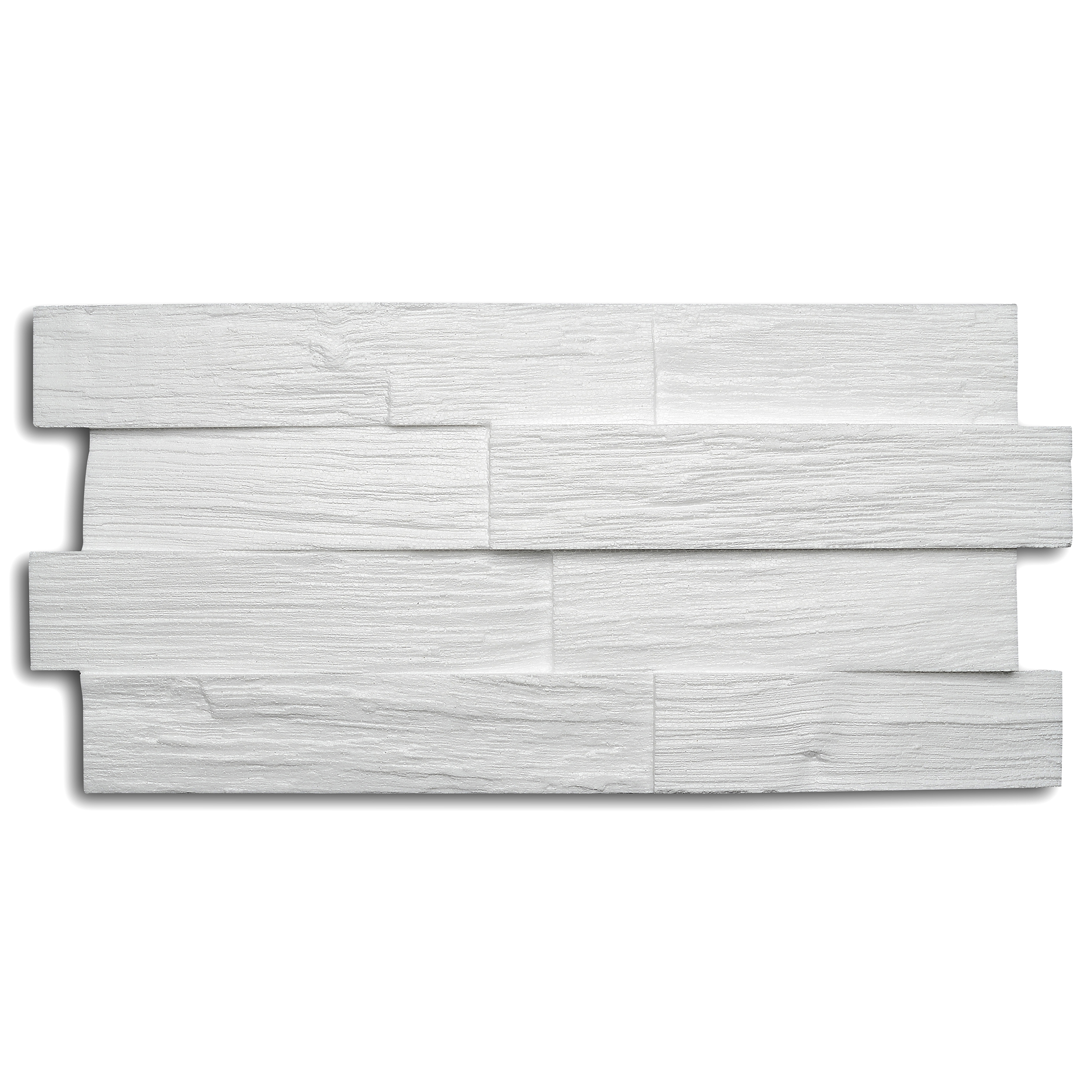 Decosa Creativpaneel Wood (Holz-Optik), weiß, 23,5 x 50 cm